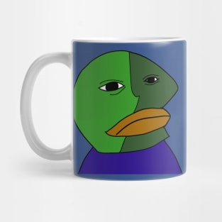 Pathetic Pepe Art Meme Mug